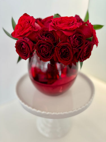 Valentine Red Rose Fresh Arrangement