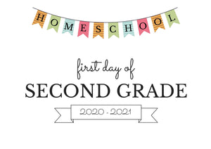 SECOND GRADE HOMESCHOOL FIRST DAY OF SCHOOL