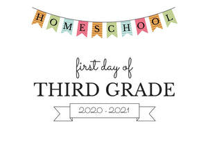 THIRD GRADE HOMESCHOOL FIRST DAY OF SCHOOL