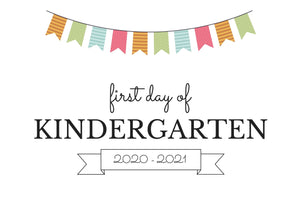 KINDERGARTEN FIRST DAY OF SCHOOL